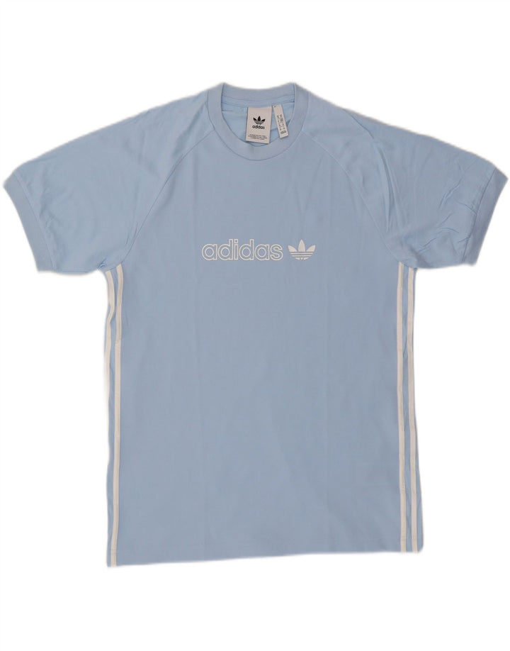 ADIDAS T-Shirt Graphique Homme Bleu Moyen Coton