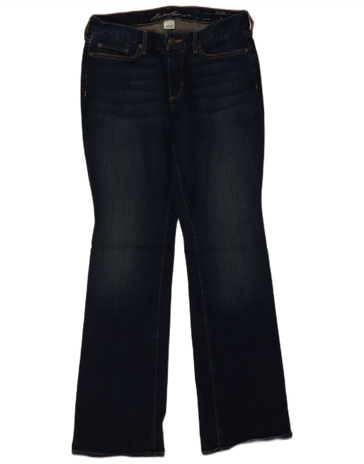 EDDIE BAUER Jean bootcut courbé pour femme US 8 Medium W34 L32 Bleu marine