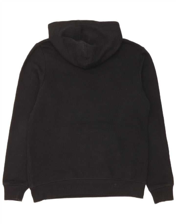 Jack & Jones Pull à Capuche Graphique à Col Zippé Homme Noir Moyen Polyester
