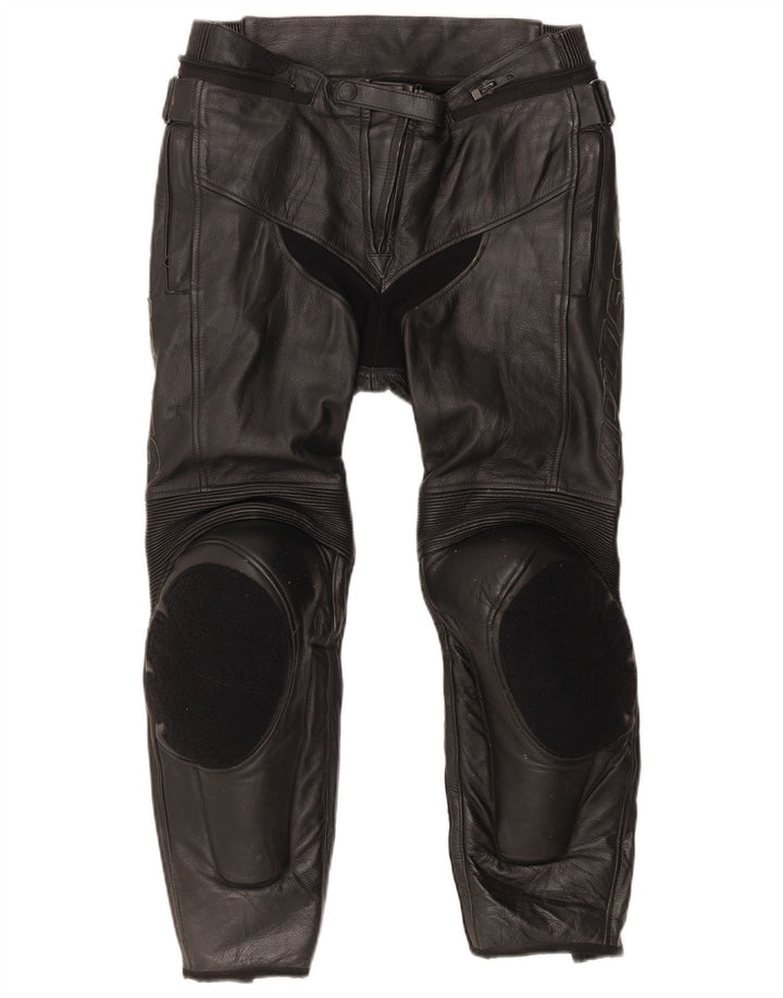 Pantalon en cuir Dainese Moto Racer pour hommes IT 46 Small W28 L26 cuir noir
