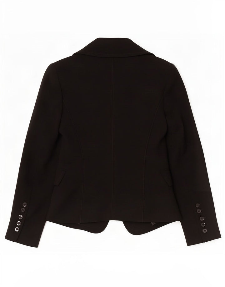 Zara Veste Blazer 1 Bouton Femme EU 36 XS Noir