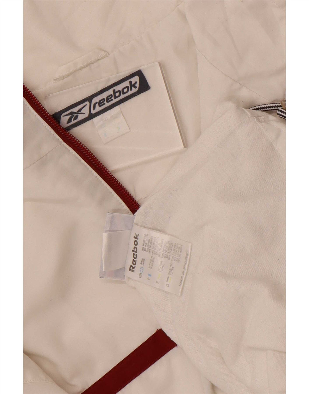 Reebok Veste de survêtement pour homme UK 40 Medium Blanc Colourblock