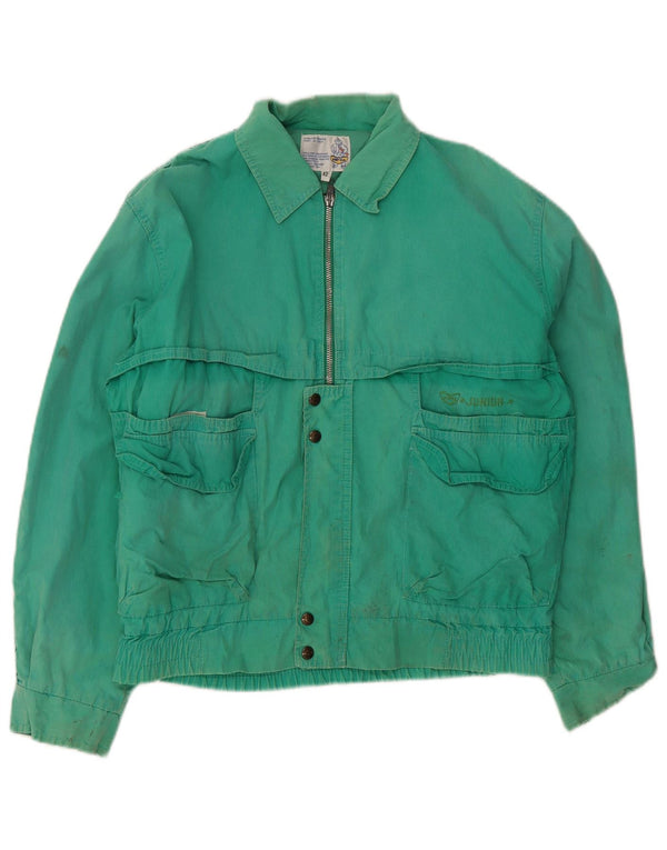 POP 84 Blouson Bomber Homme IT 42 XL Vert Coton