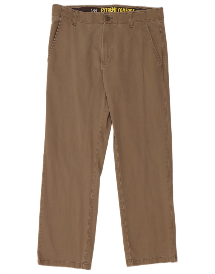 LEE Pantalon Chino Droit Homme Confort Extrême W32 L29 Coton Beige