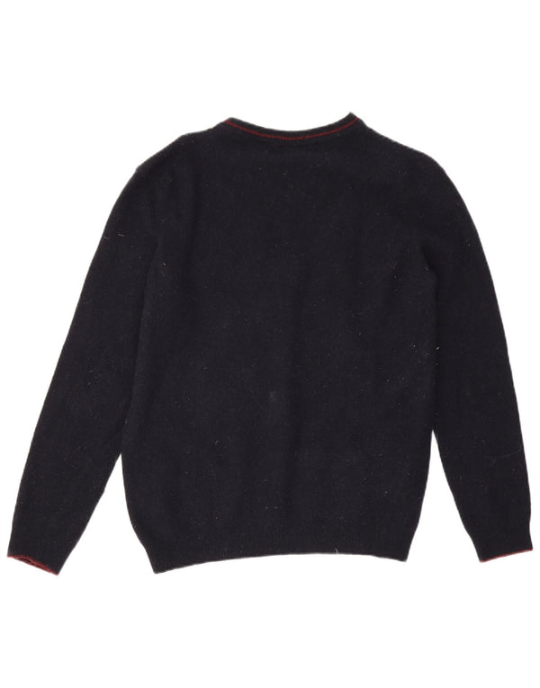 Timberland Pull graphique à col rond pour femme UK 14 Bleu marine moyen