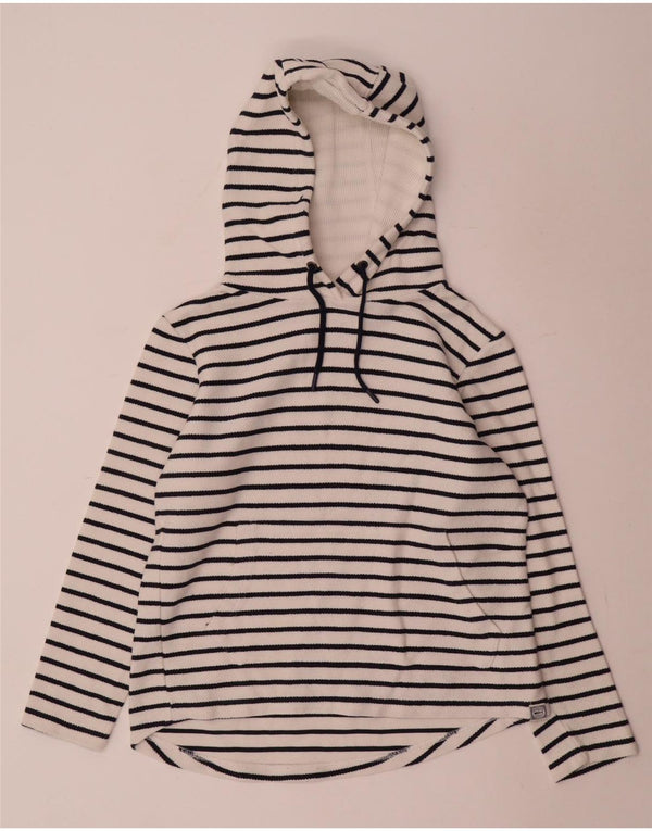 Weird Fish Pull à capuche surdimensionné pour femme UK 10 Petites rayures blanches