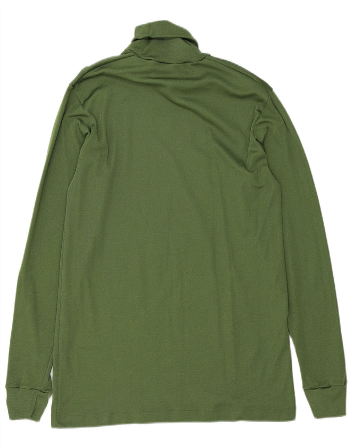 Vintage Homme Top Manches Longues Vert Moyen