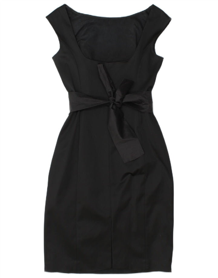 COAST Robe fourreau sans manches pour femme UK 12 Acétate noir moyen