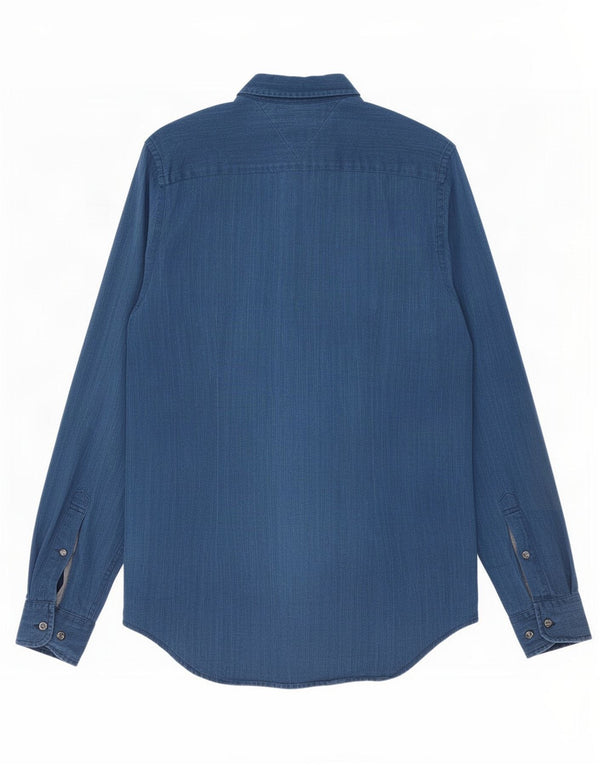 Tommy Hilfiger Chemise Slim Fit Petit Bleu Marine Coton