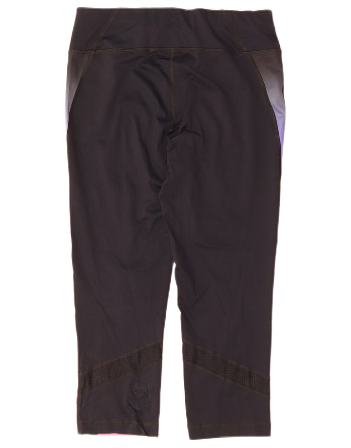 FILA Legging Capri Femme UK 44 Bleu Marine Moyen Colorblock