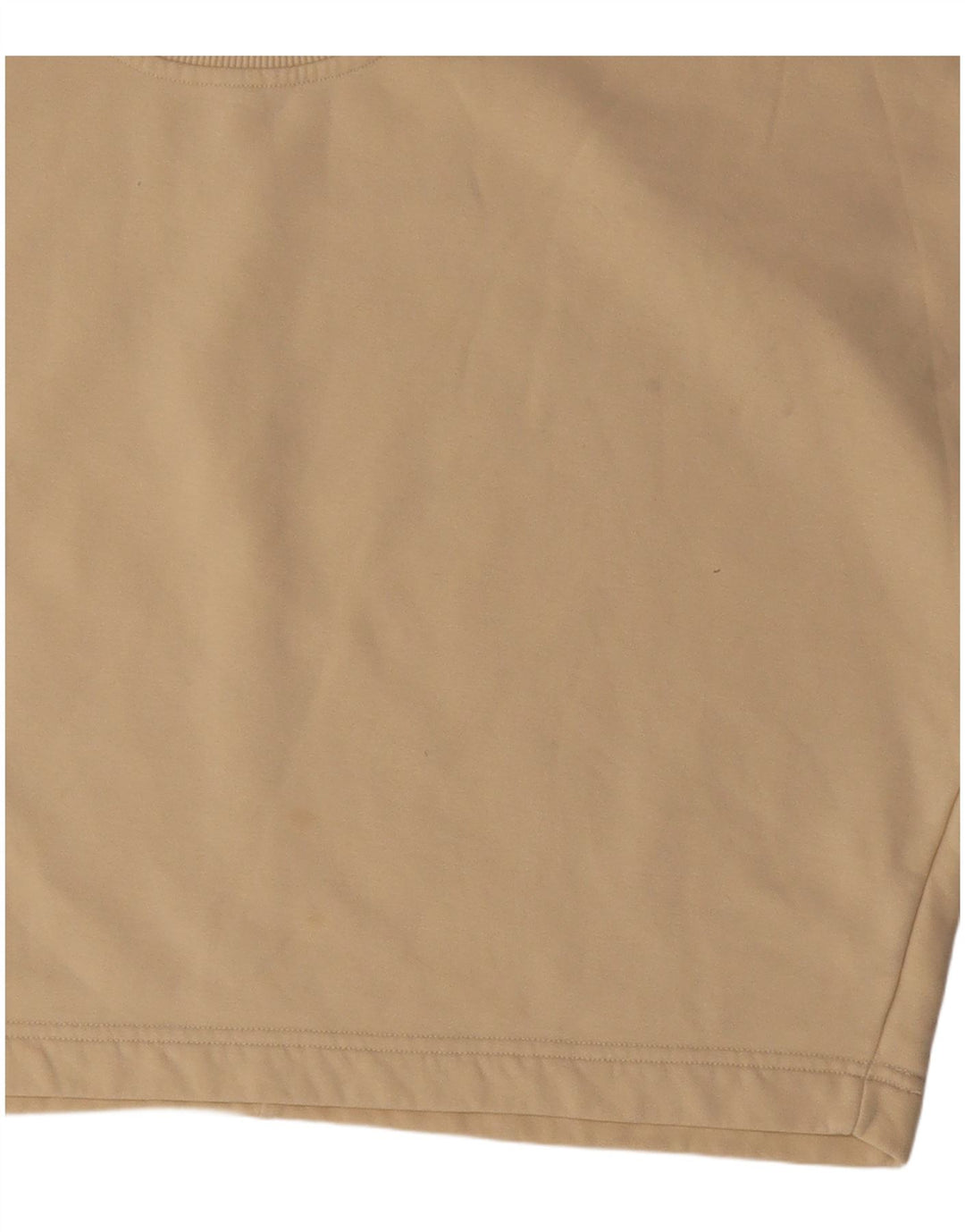Fila Femme Crop Oversize T-Shirt Top UK 14 Coton Beige Moyen