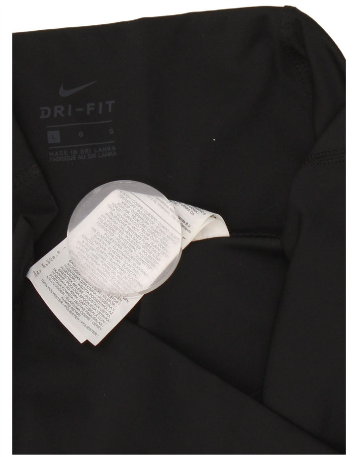 Nike Leggings Femme UK 44 Large Noir Polyester