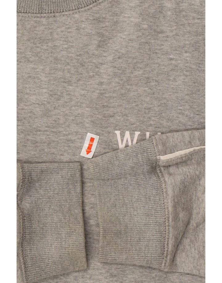 JACK WILLS Sweat-shirt pour femme UK 12 Gris moyen Coton
