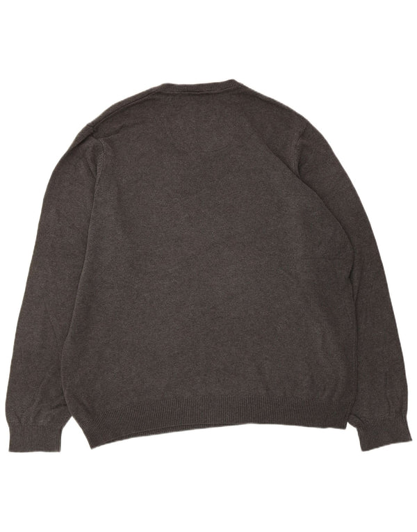 Marks & Spencer Pull col V pour homme XL Gris Coton