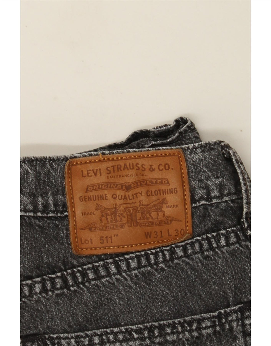 Levi's Jean Slim 511 Homme W31 L30 Gris Coton