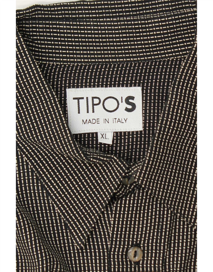 Tipo' S Chemise Homme XL Noir Rayé