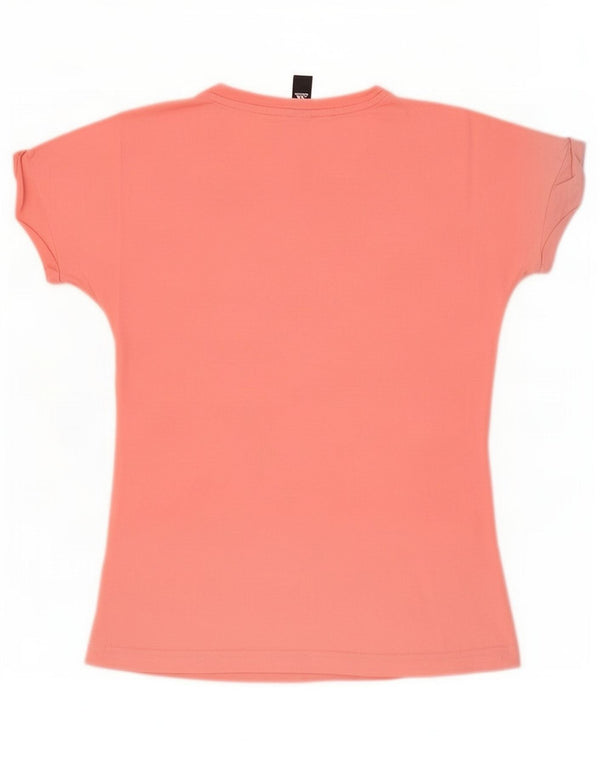 Adidas Womens Graphic T-Shirt Top UK 10 Small Pink