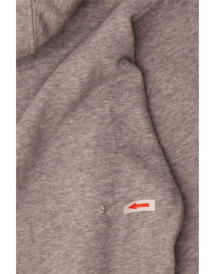 Adidas Pull à capuche graphique pour homme en coton gris moyen
