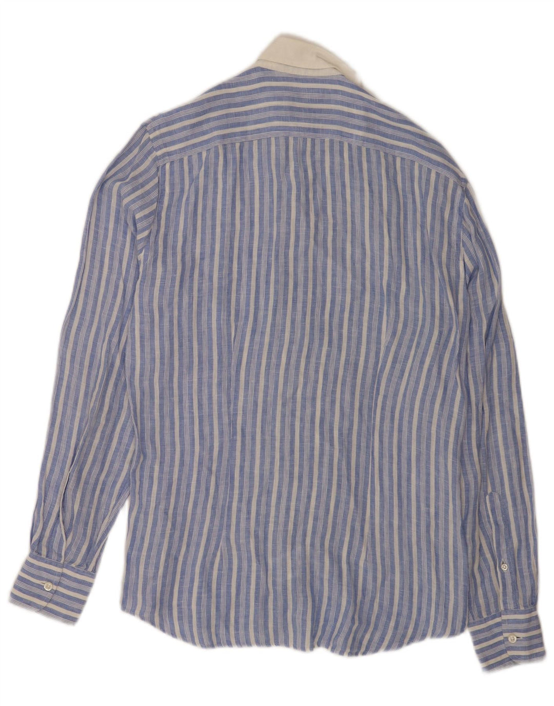 Fred Perry Chemise Slim Fit Homme Petit Bleu Rayé Lin