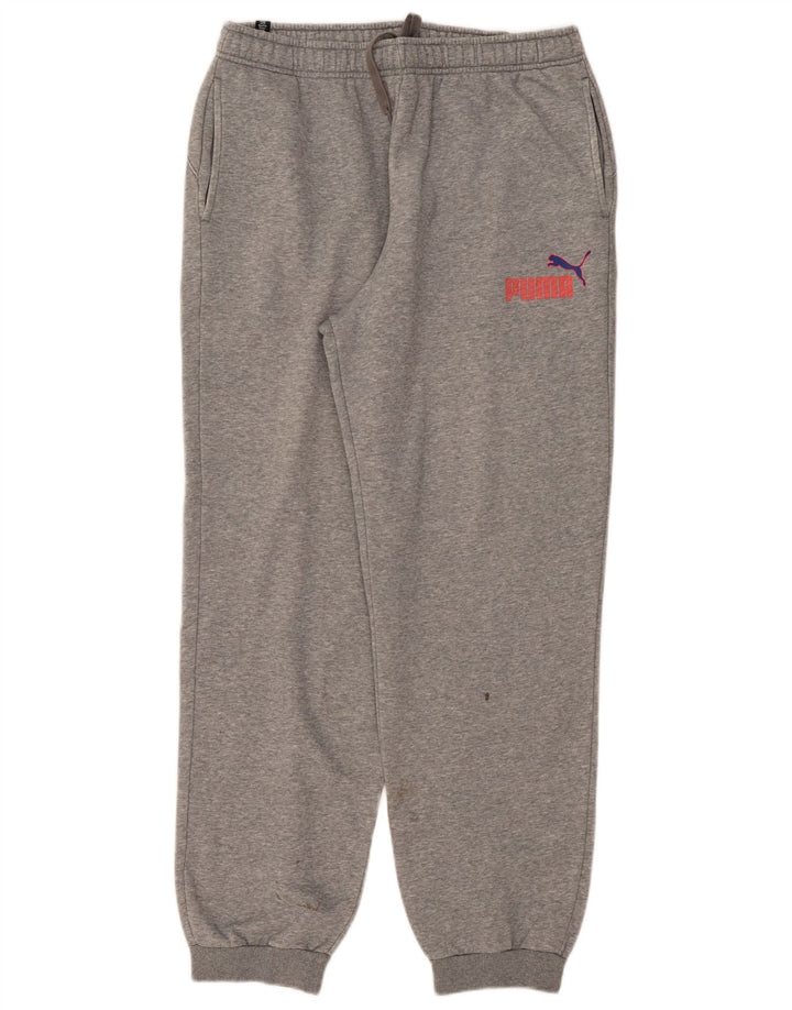 Puma Pantalon de Survêtement Joggers XL Gris Moucheté Coton Homme