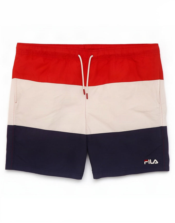 Fila Short de Bain Homme Multicolore Colorblock Polyester