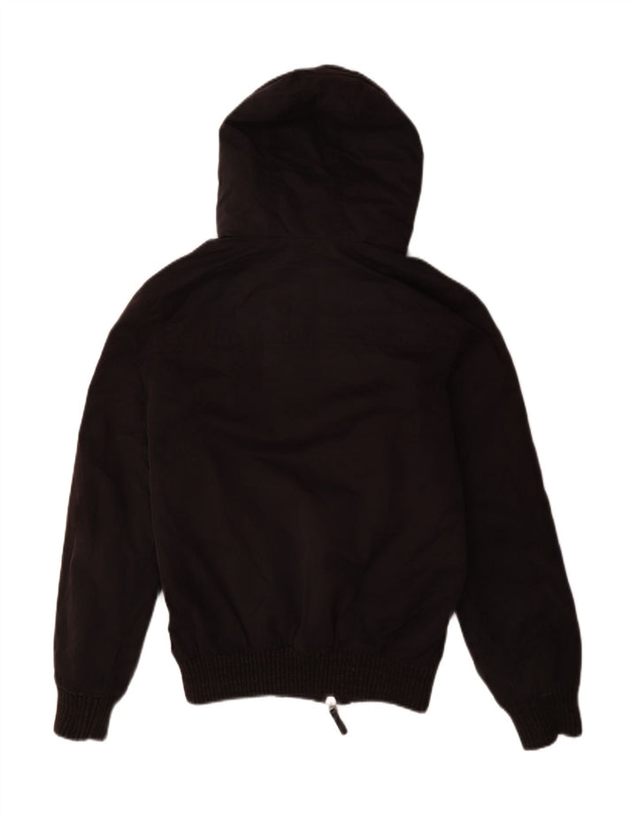 Superdry Veste Bomber À Capuche Homme UK 36 Petit Noir Polyester