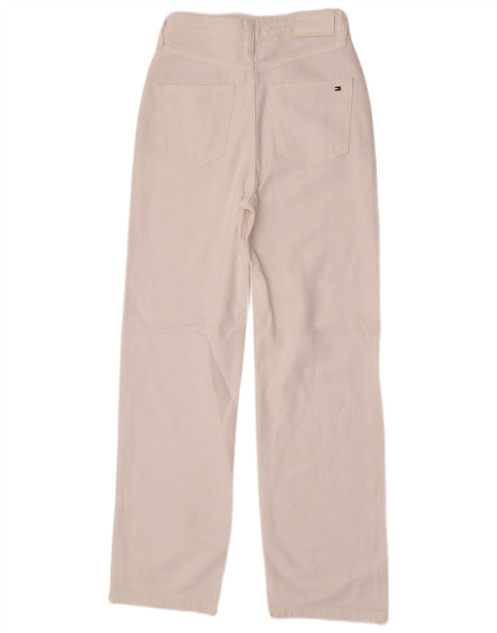 Tommy Hilfiger Jean droit femme W27 L30 coton blanc