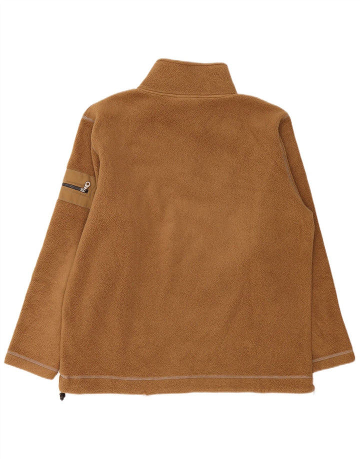 Murphy & Nye Pull polaire à col zippé pour homme Large Beige Polyester