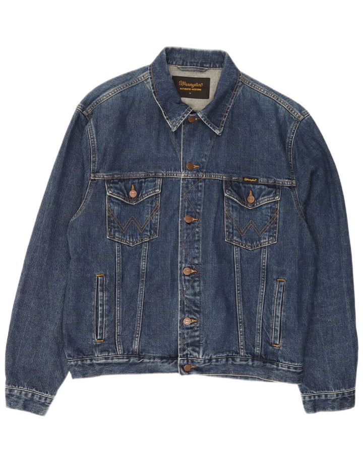 Wrangler Veste en Jean Homme UK 42 XL Bleu Coton
