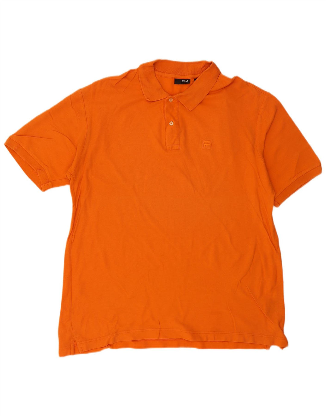 FILA Polo Homme XL Orange Coton