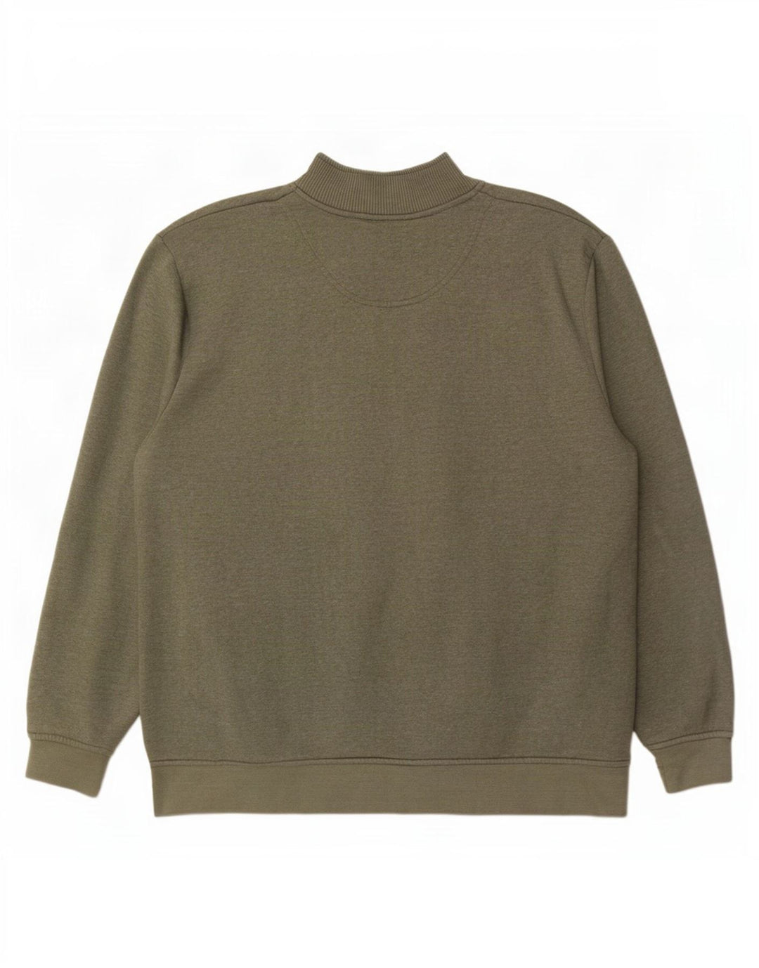 Orvis Sweat-shirt col zippé pour homme XL Kaki Coton