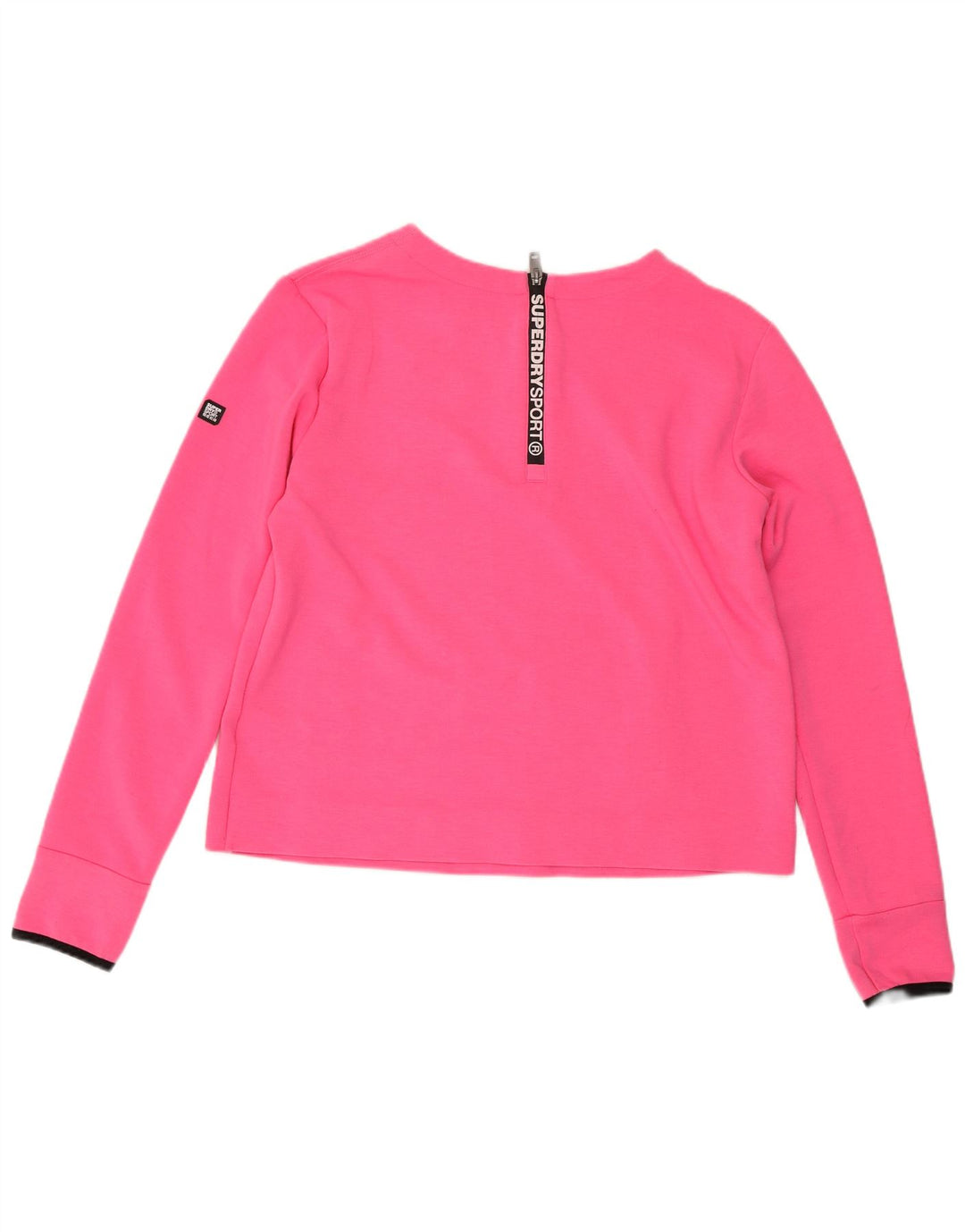 SUPERDRY Sweat-shirt Femme UK 14 Large Rose Polyester