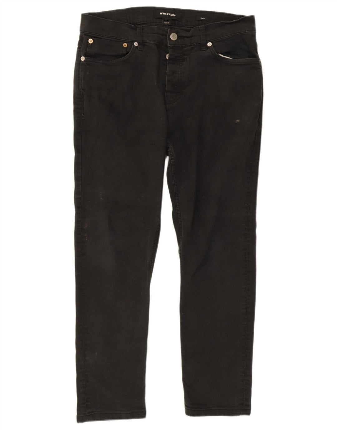 Whistles Jean Slim Court Femme W34 L25 Noir