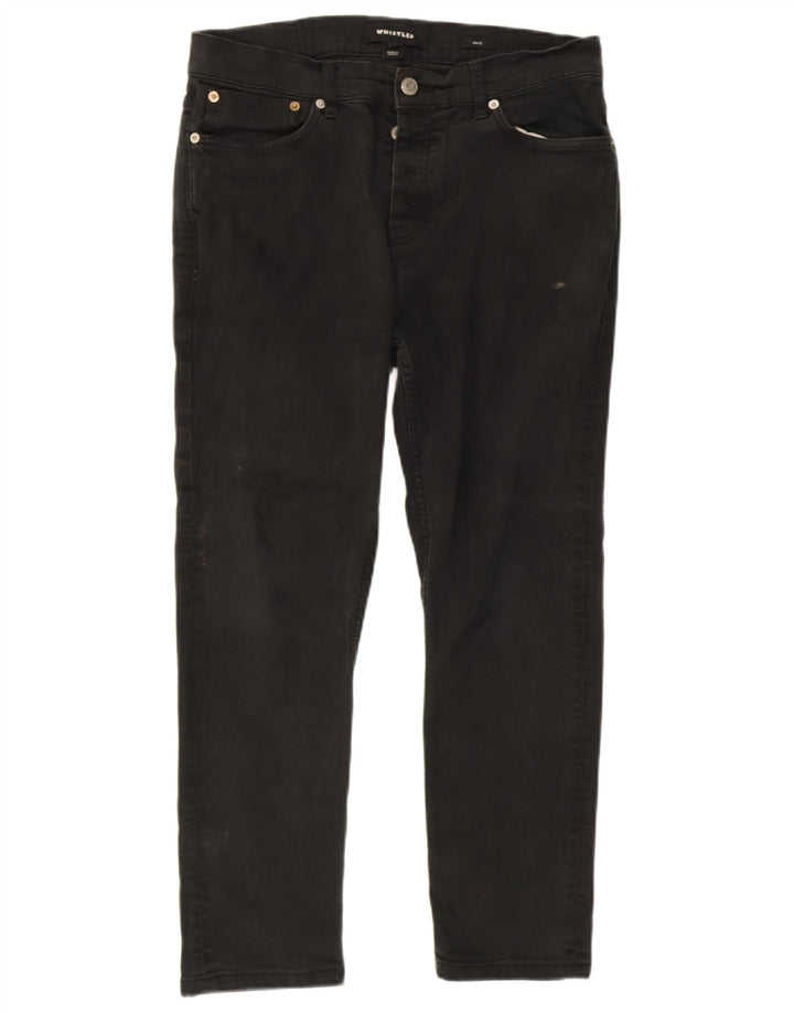 Whistles Jean Slim Court Femme W34 L25 Noir