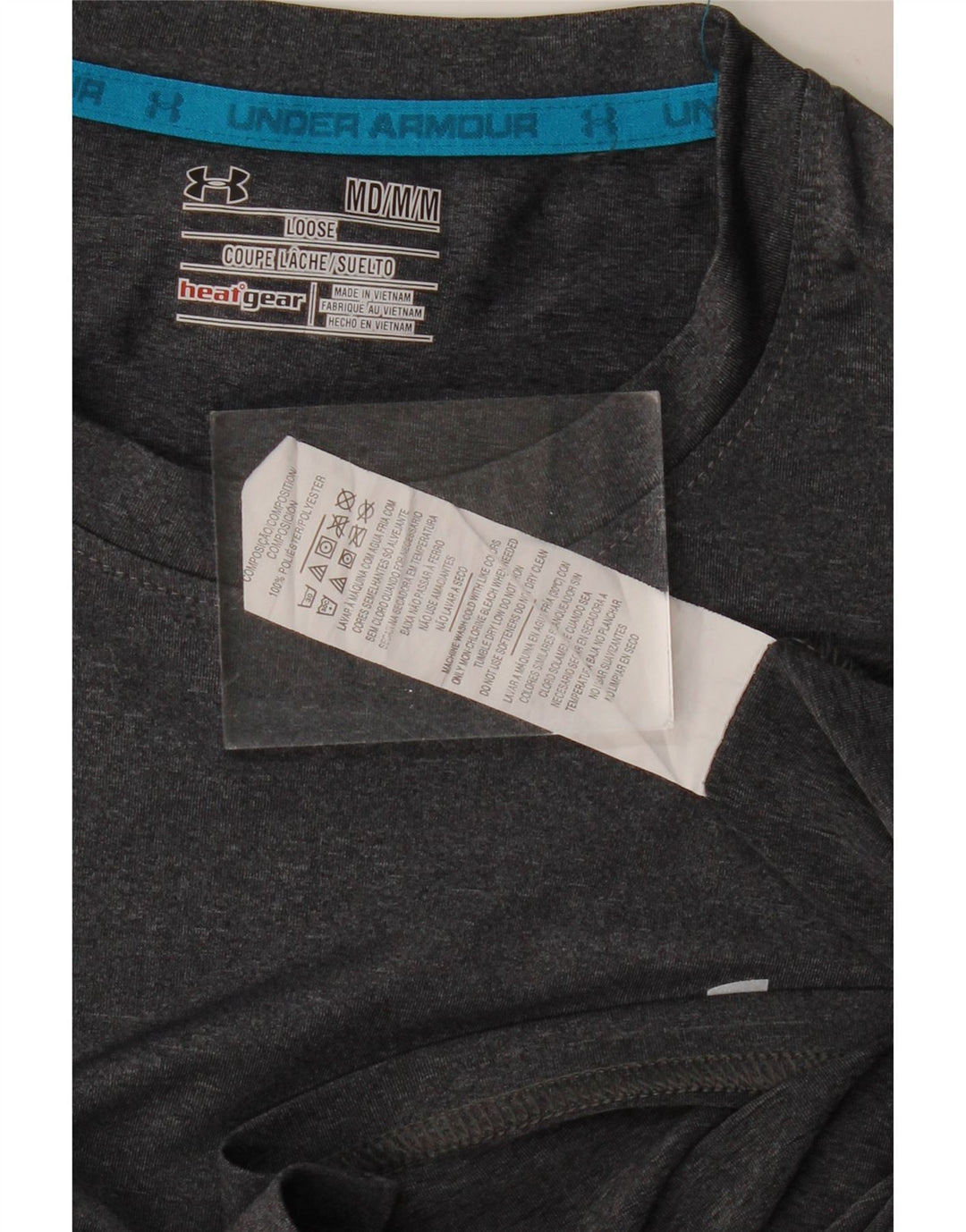 UNDER ARMOUR Tee-Shirt Heat Gear Homme Gris Moyen Polyester