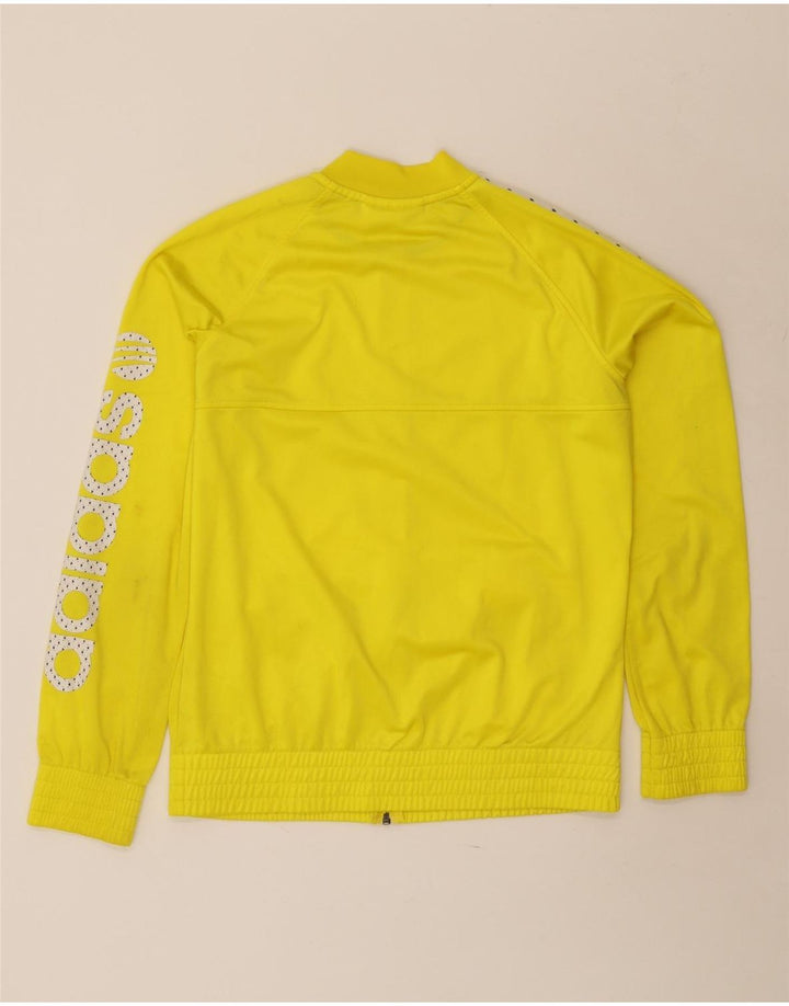 ADIDAS Veste de survêtement pour femme UK 16 Large Jaune Polyester