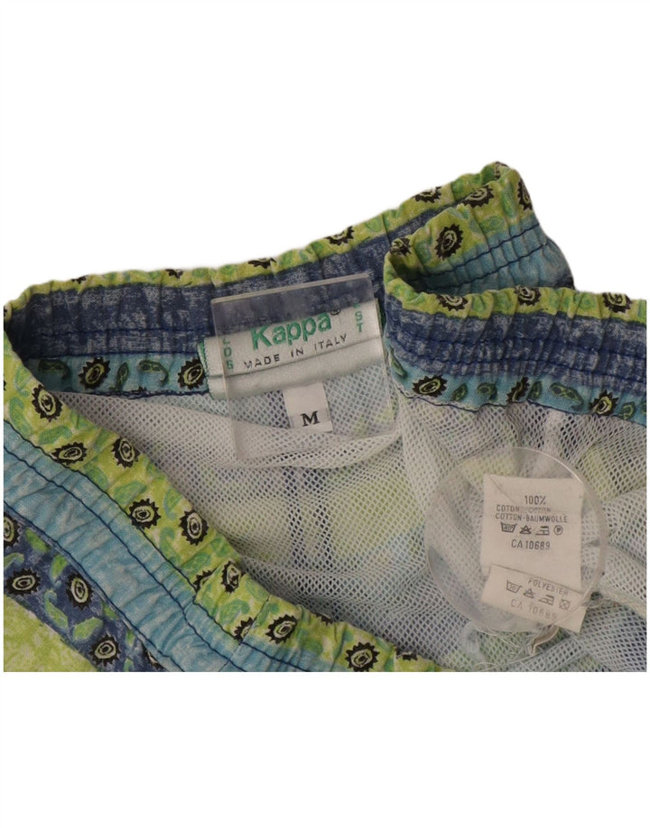 Kappa Short de Bain Homme Bleu Moyen Rayé Coton