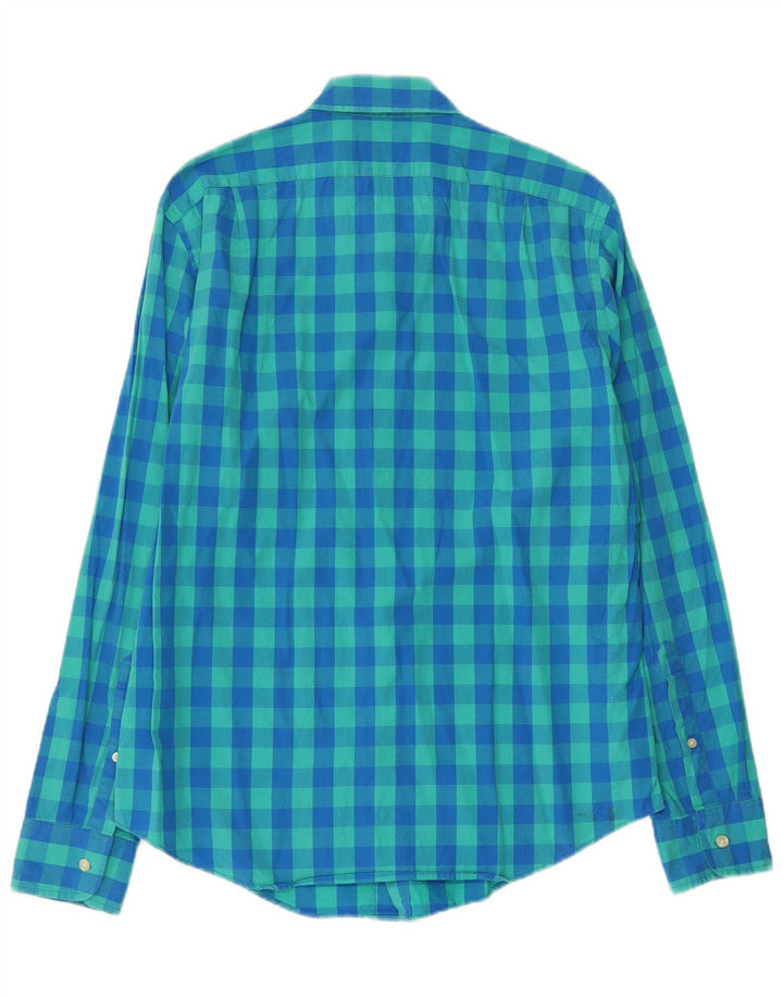 J. Crew Chemise Slim Fit Homme en Coton à Carreaux Bleu Moyen