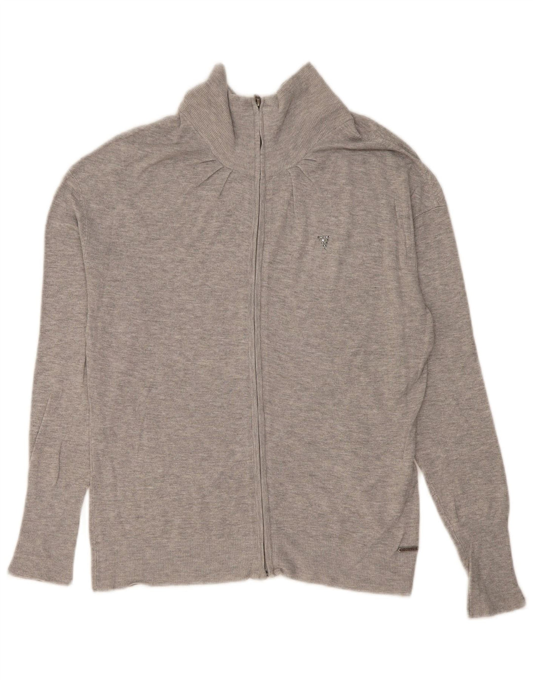 Guess Cardigan pour femme en viscose gris moyen UK 42