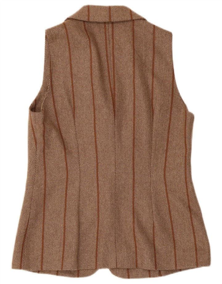 Oliver Gilet Femme IT 44 Laine à Chevrons Marron Moyen