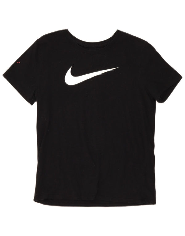 Nike Dri Fit Graphic T-shirt pour femme UK 10 Petit Noir