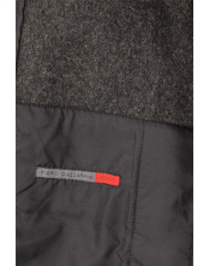 Piero Gazzarrini Veste Bomber Homme UK 40 Large Gris Colorblock