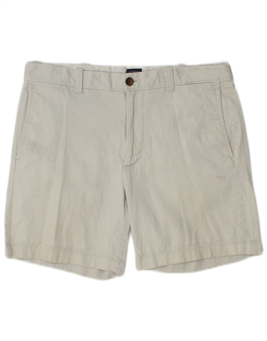 J. CREW Short Chino Homme W33 Coton Gris Moyen