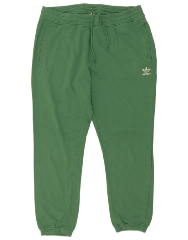 Adidas Pantalon de survêtement pour femme Joggers UK 18 XL Vert Coton