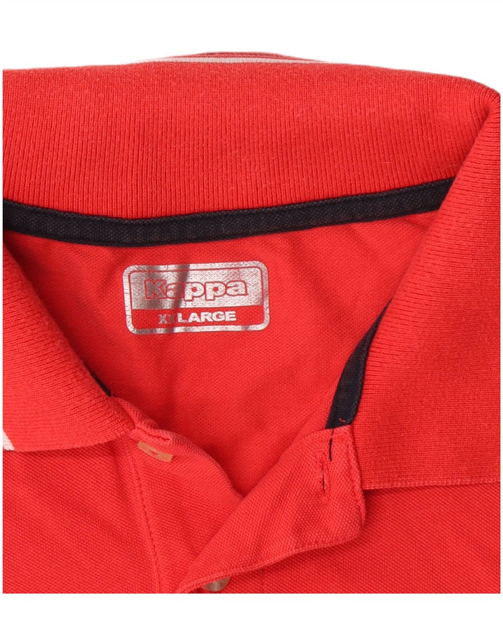 Kappa Polo Homme XL Rouge Coton