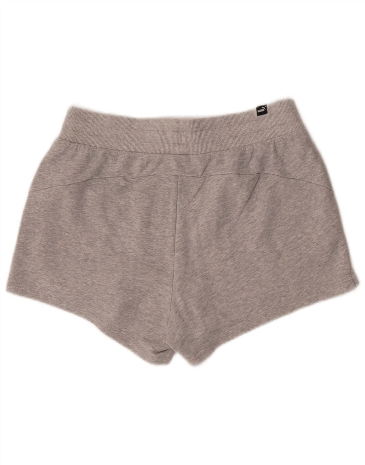 Puma Short de sport pour femme UK 12 Gris moyen Coton