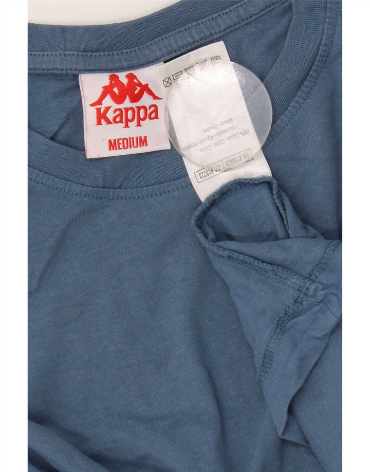 Kappa Haut graphique à manches longues pour homme en coton bleu moyen
