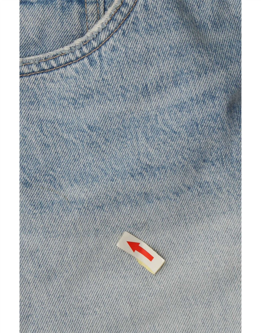 Zara Short en jean vieilli pour femme EU 44 XL W34 Bleu