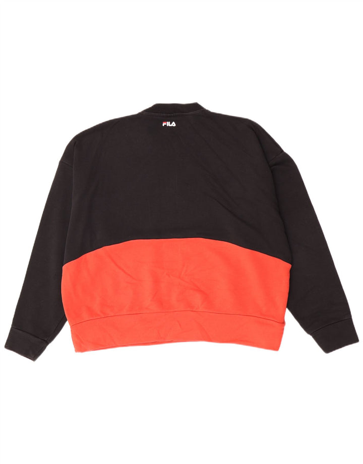 Fila Sweat-shirt graphique pour femme UK 16 Large Multicolore Colourblock