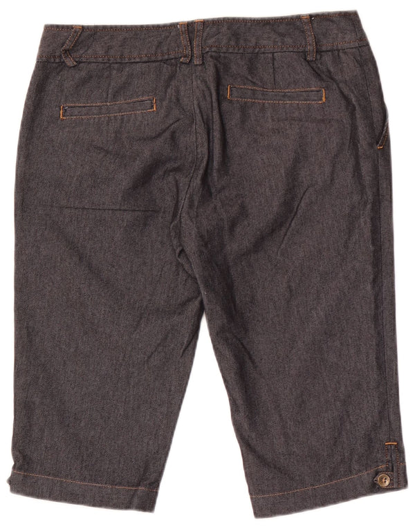 Zara Womens Bermuda Chino Shorts EU 40 Medium W30 Black Cotton